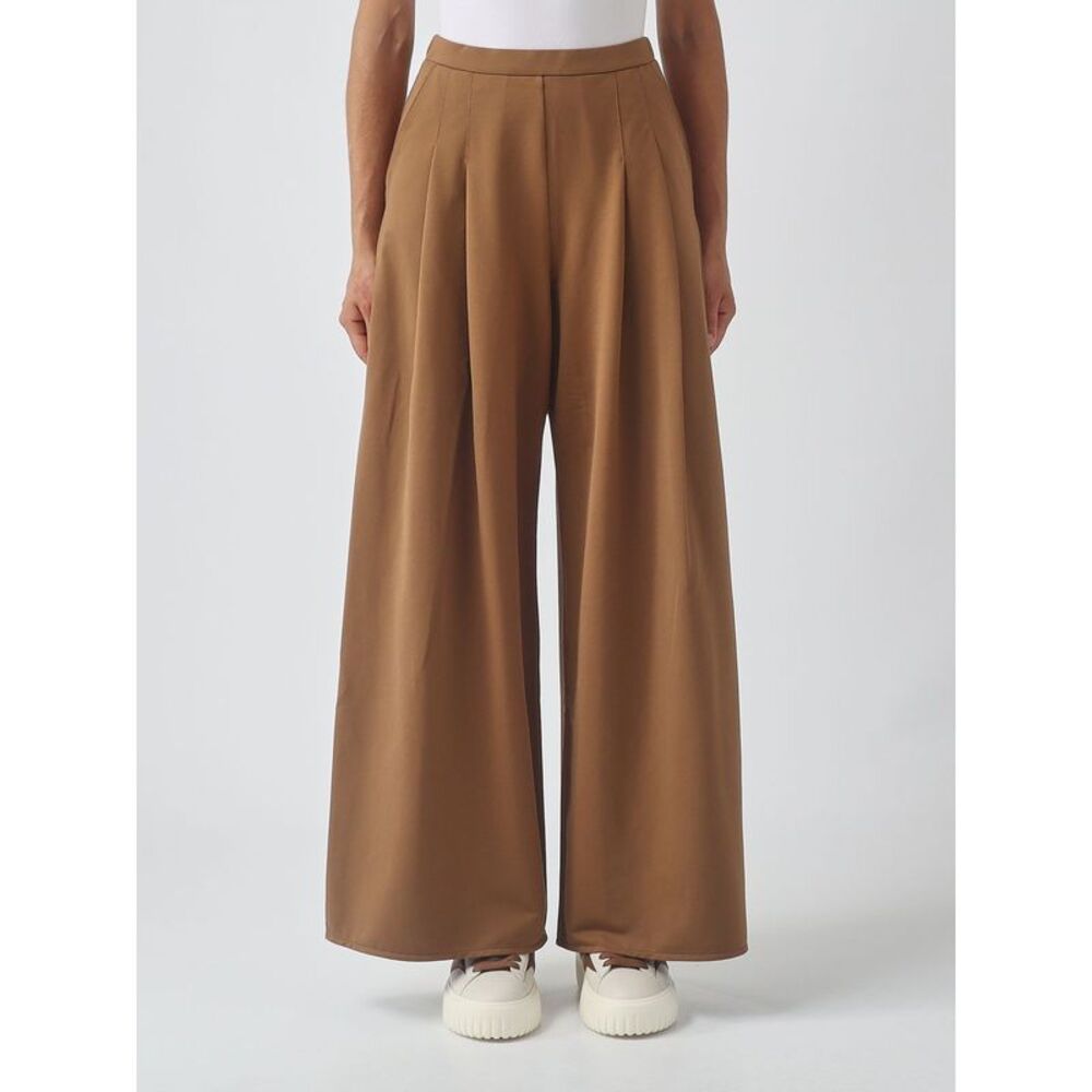 Mm Max Mara Women High-Waisted Jersey Palazzo Trousers Mm Max Mara